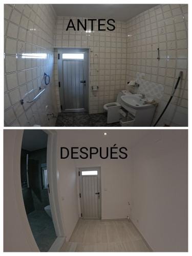 Antes y después de reforma de baño
